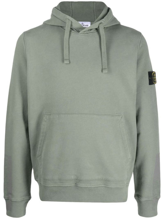Green Cotton Hoodie