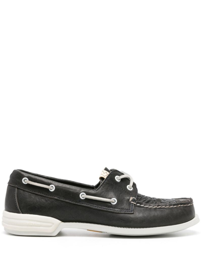 Blue Hockney Leather Boat Shoes