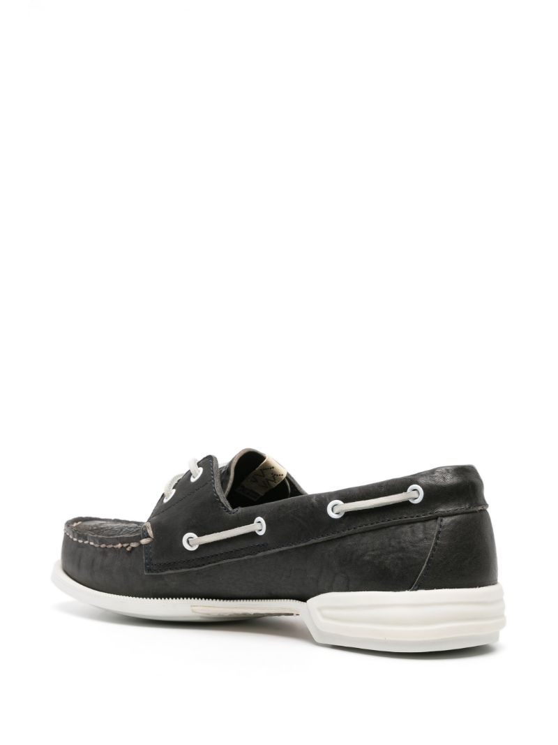 Blue Hockney Leather Boat Shoes