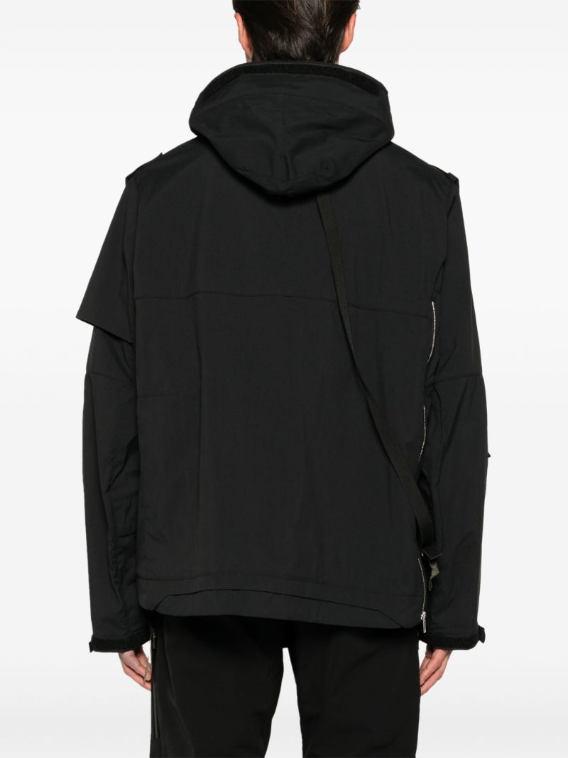 Black J1wb-e Hooded Windbreaker