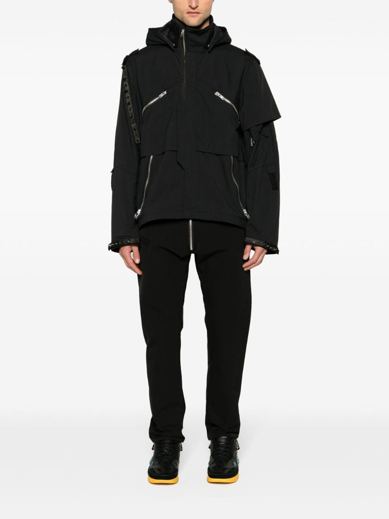 Black J1wb-e Hooded Windbreaker