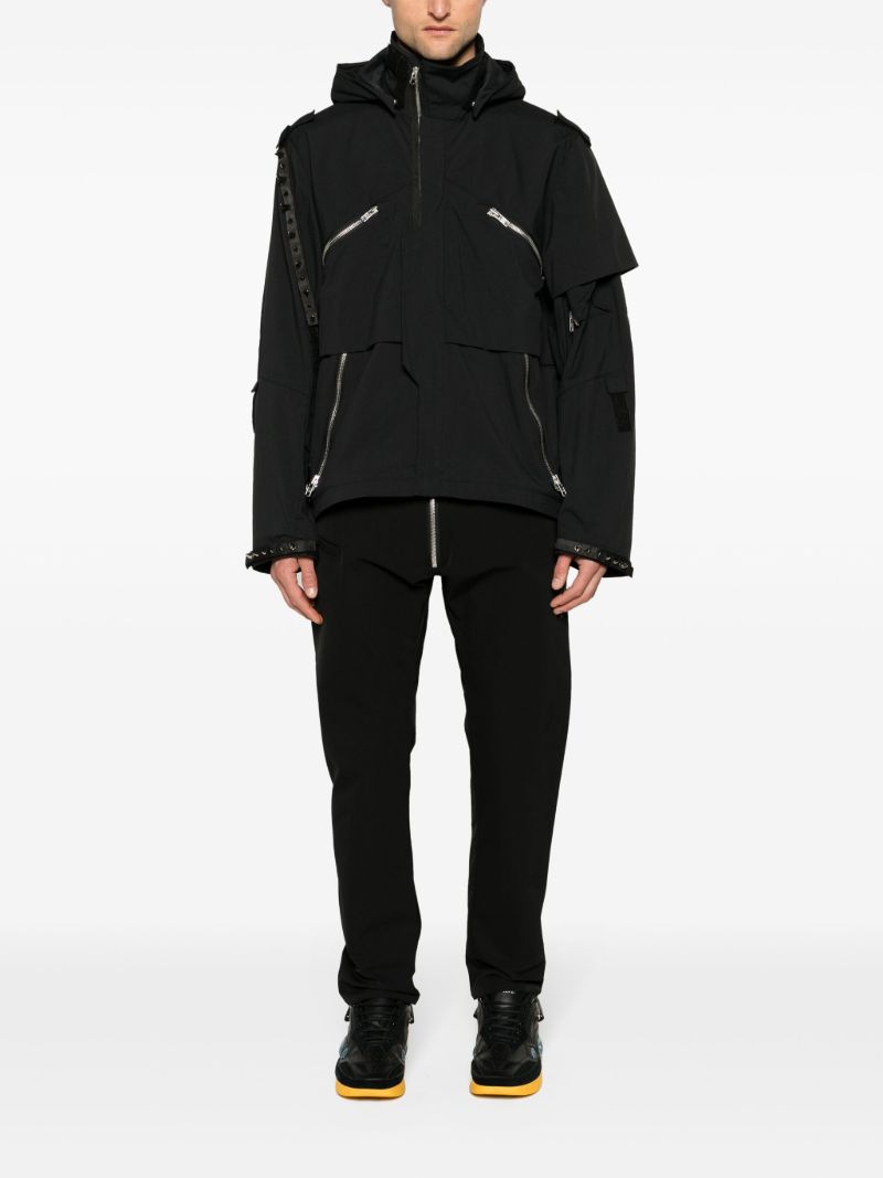 Black J1wb-e Hooded Windbreaker