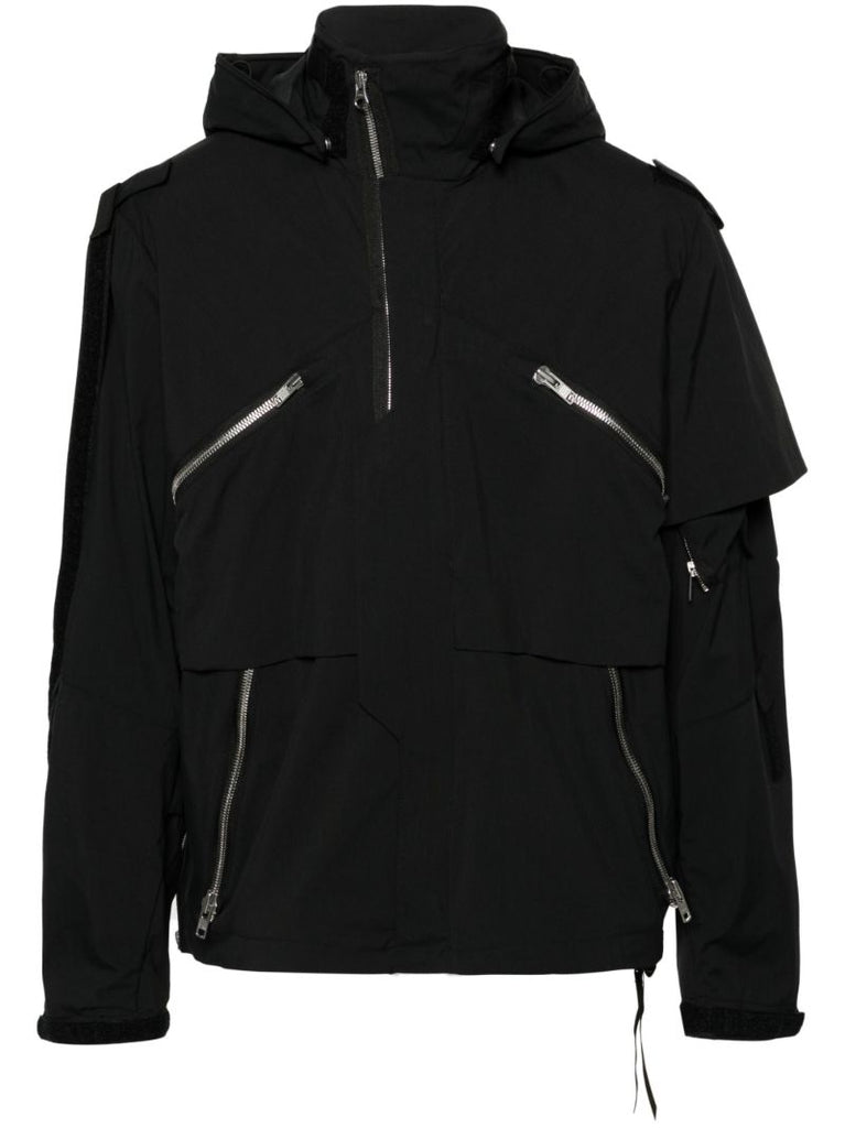 Black J1wb-e Hooded Windbreaker