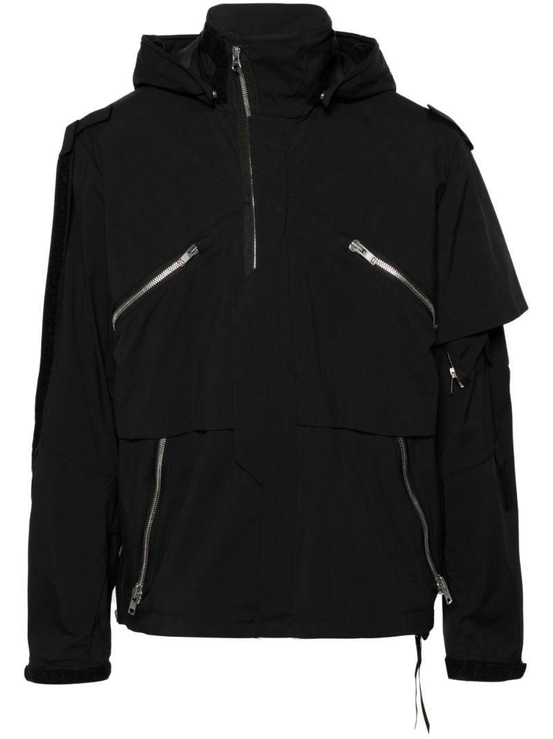Black J1wb-e Hooded Windbreaker