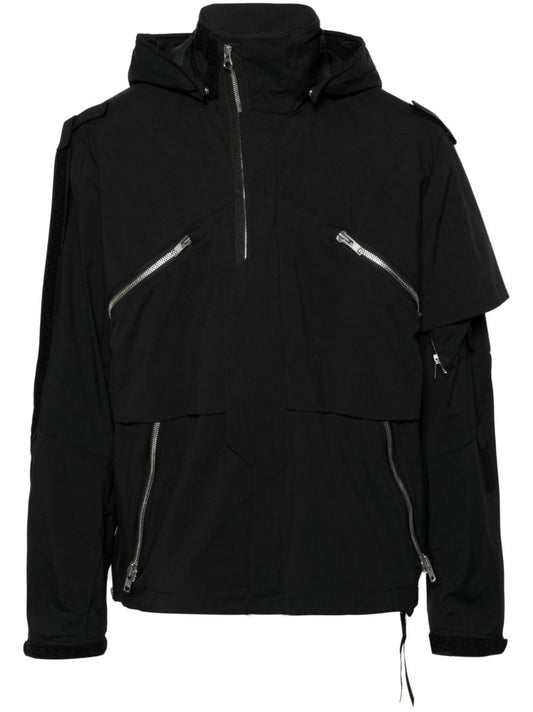 Black J1wb-e Hooded Windbreaker