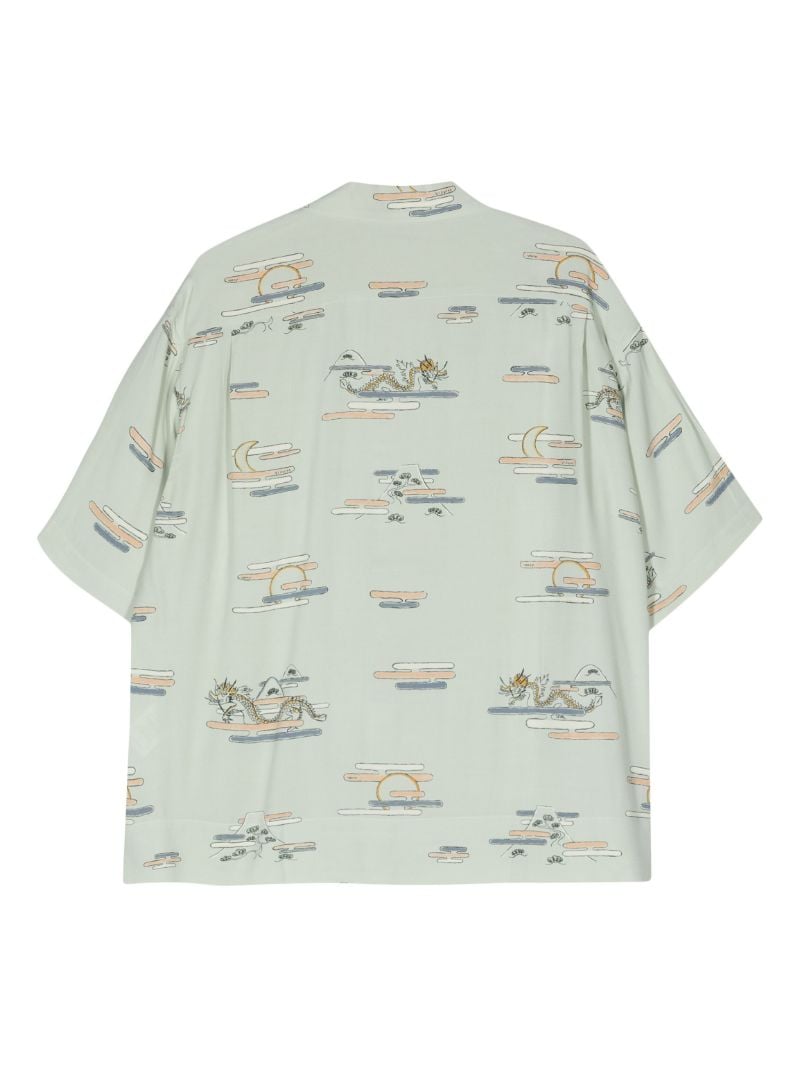 Green Copa Graphic-print Shirt