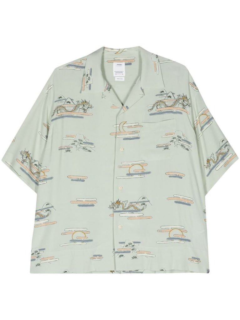 Green Copa Graphic-print Shirt