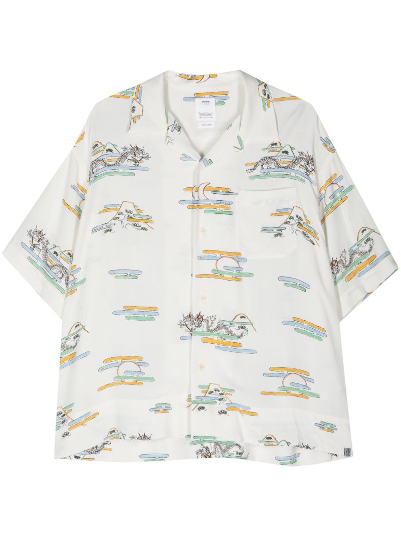 White Copa Graphic-print Shirt