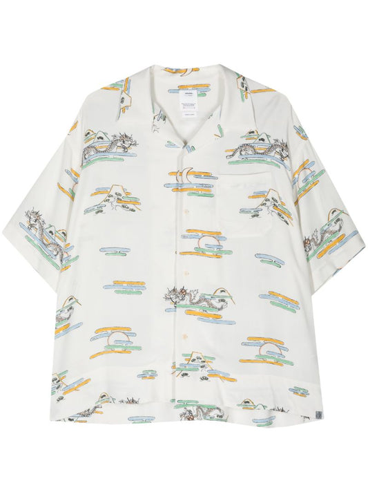 White Copa Graphic-print Shirt