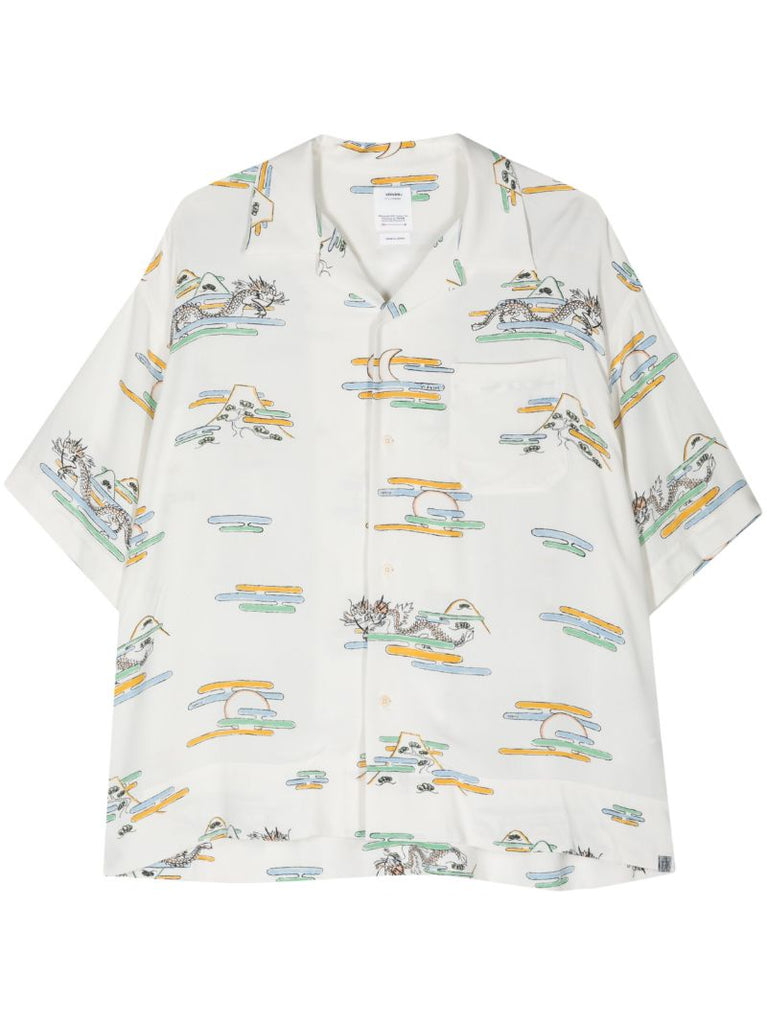 White Copa Graphic-print Shirt
