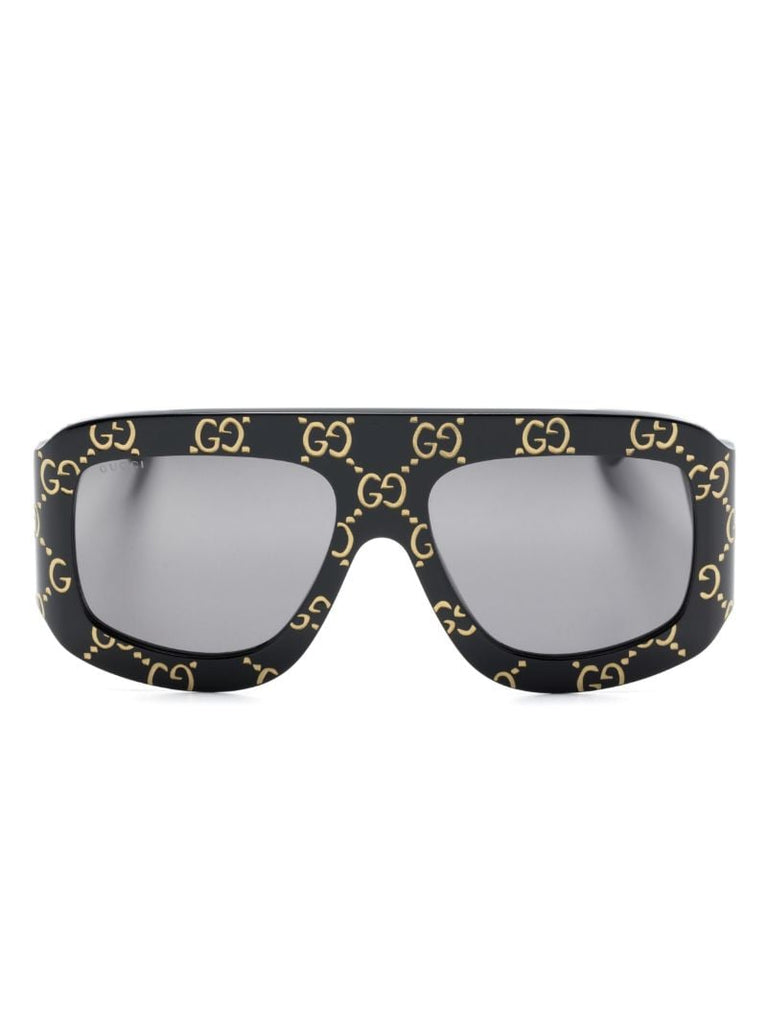 Black Gg Street All-over Logo Sunglasses