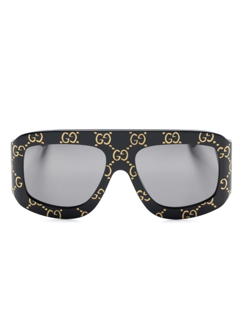 Black Gg Street All-over Logo Sunglasses