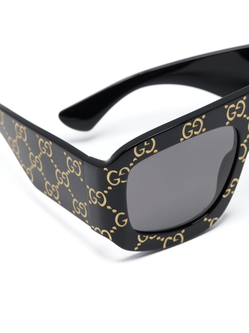 Black Gg Street All-over Logo Sunglasses