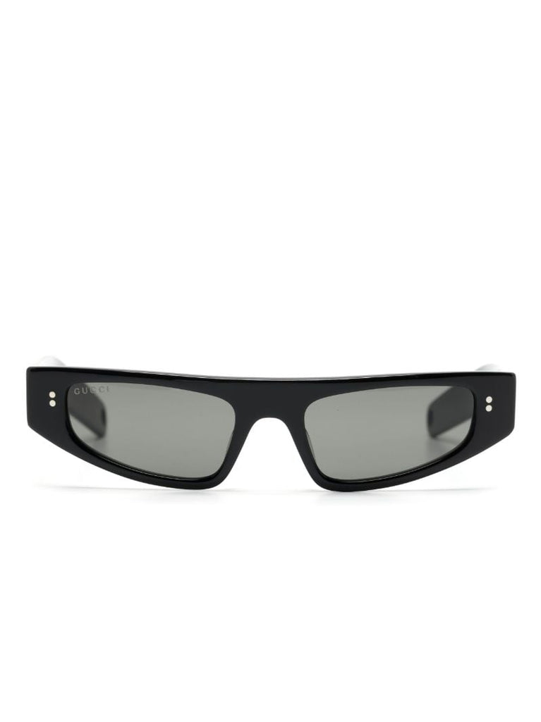 Black Slim Cat-eye Frame Sunglasses