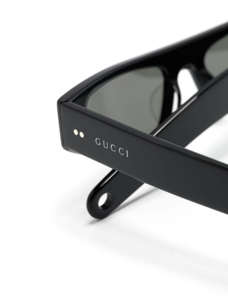 Black Slim Cat-eye Frame Sunglasses