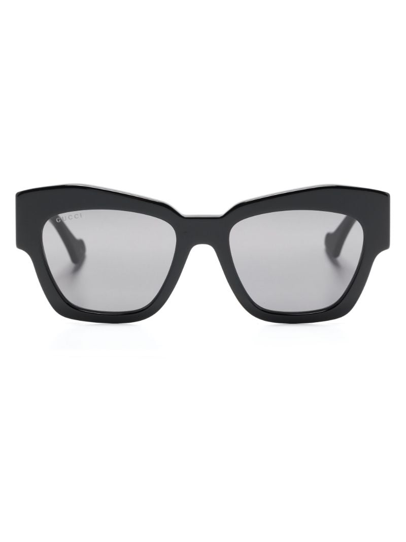 Black Gene Gg Square-frame Sunglasses