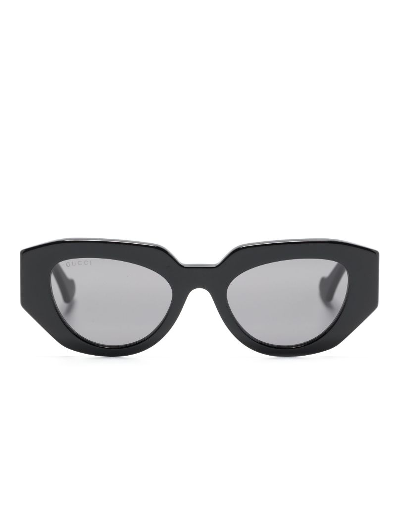 Black Gene Gg Oval-frame Sunglasses