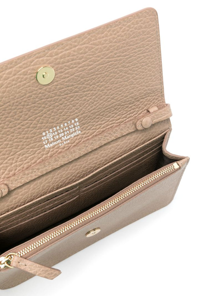 Brown Four Stitch Leather Cross Body Bag