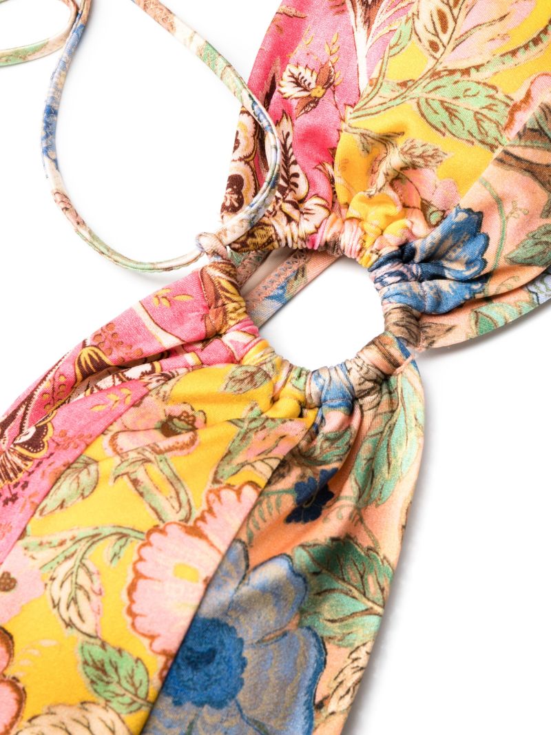 Multicolour Junie Halterneck Bikini Set