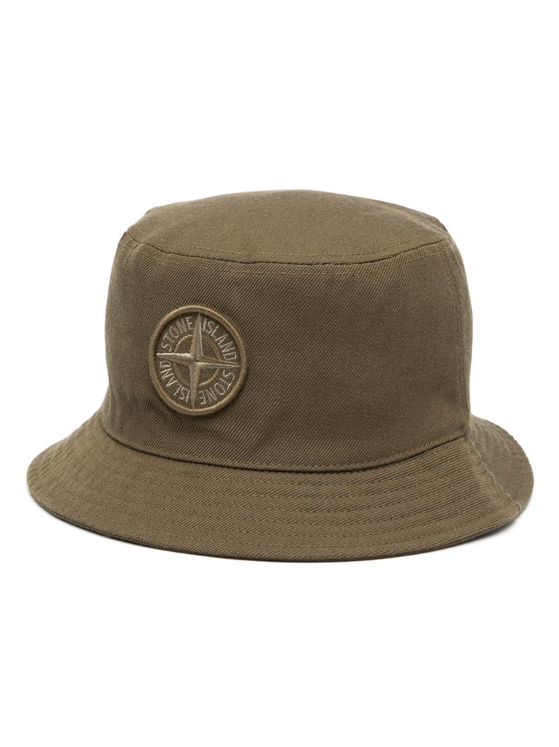 Green Gabardine Bucket Hat