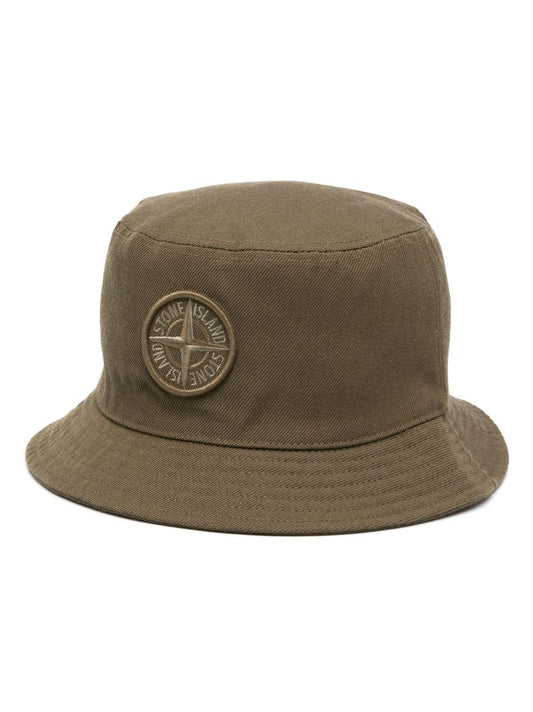 Green Gabardine Bucket Hat