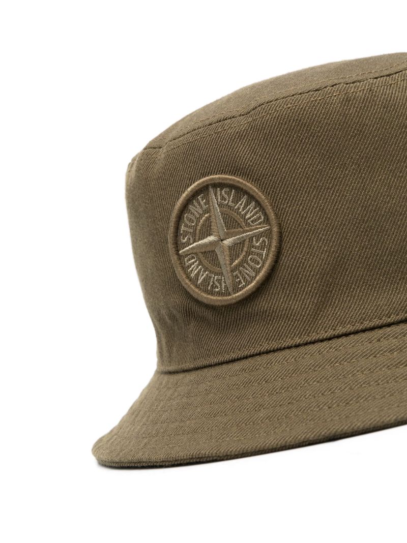 Green Gabardine Bucket Hat