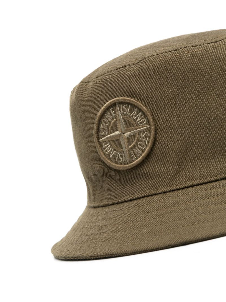 Green Gabardine Bucket Hat