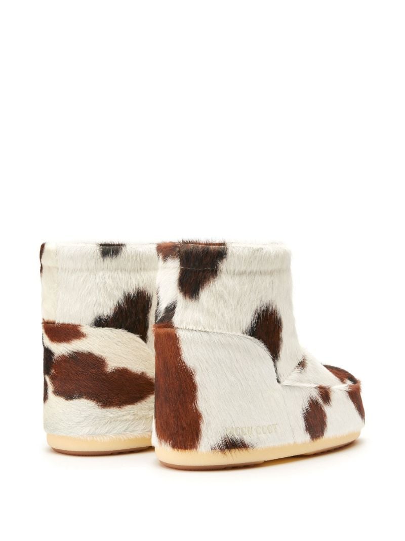 White Icon Low Pony-hair Boots
