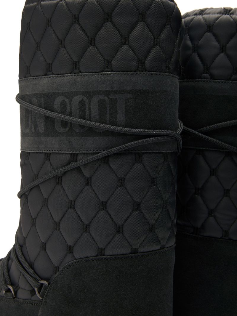Black Icon Quilted Boots