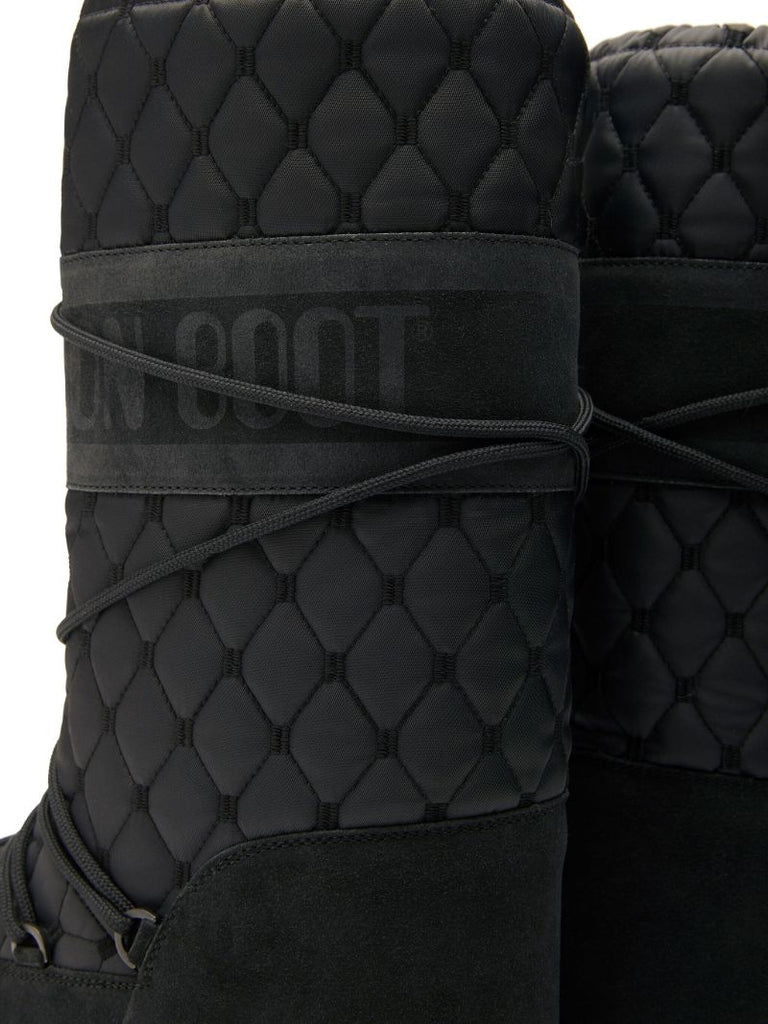 Black Icon Quilted Boots
