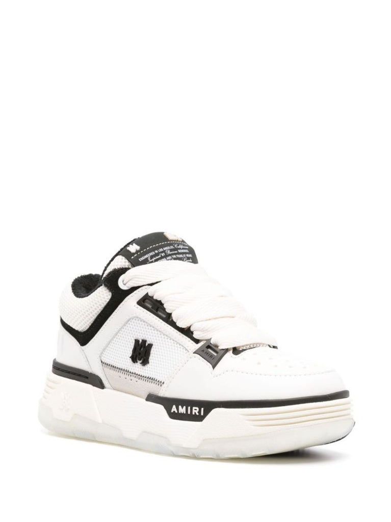 White Ma-1 Leather Sneakers