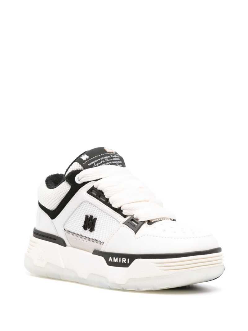 White Ma-1 Leather Sneakers