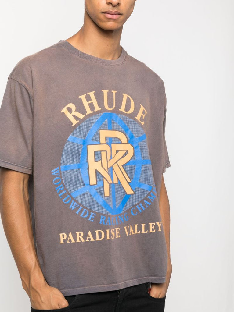 Grey Paradise Valley Cotton T-shirt