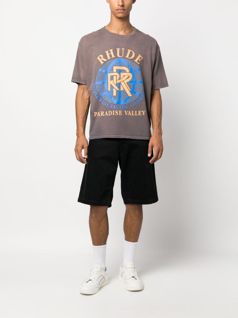 Grey Paradise Valley Cotton T-shirt