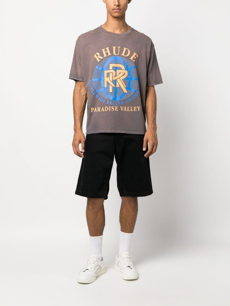 Grey Paradise Valley Cotton T-shirt