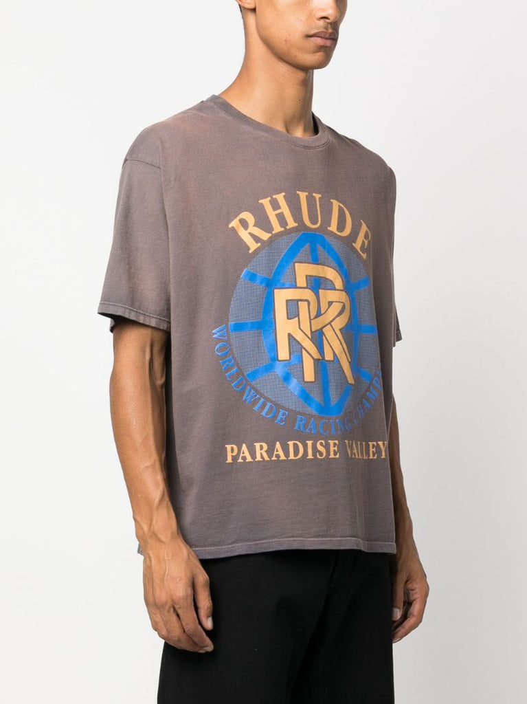 Grey Paradise Valley Cotton T-shirt