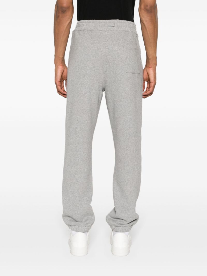 Grey Logo-appliquÃ_x0083_Â© Cotton Track Pants