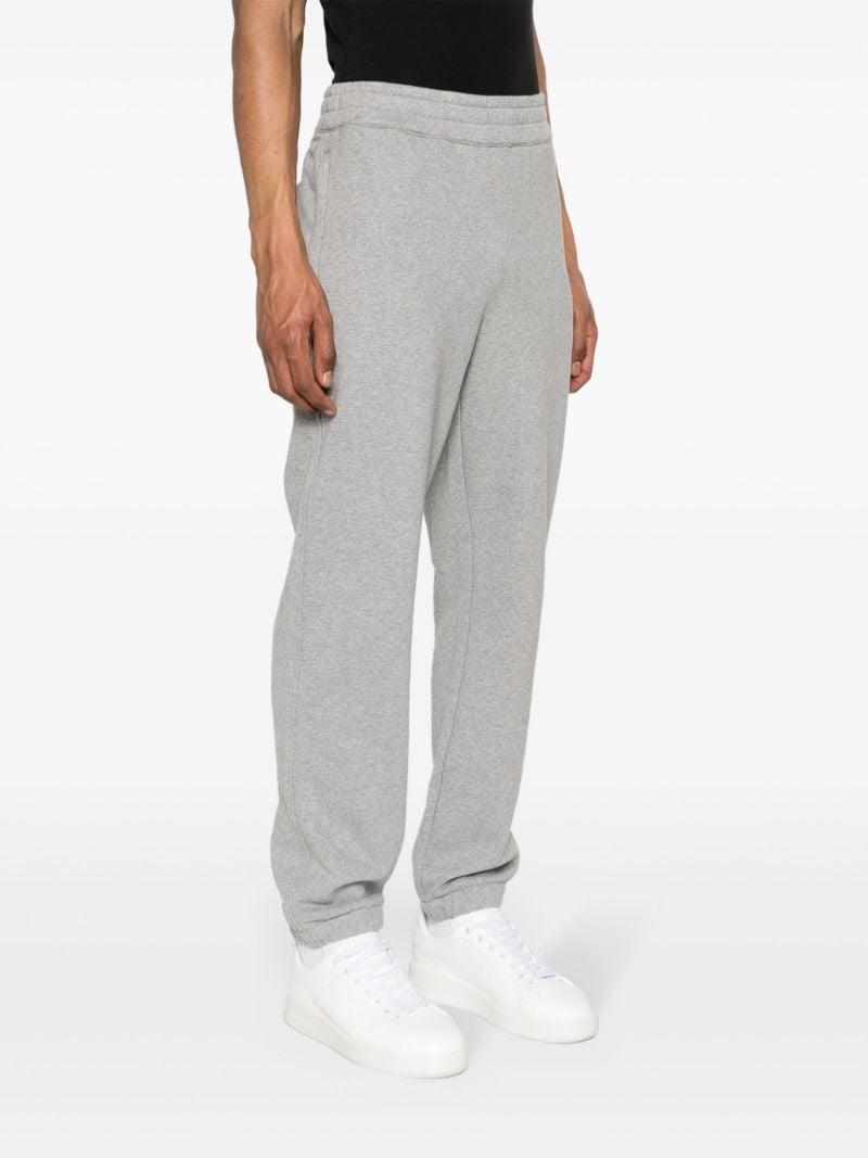 Grey Logo-appliquÃ_x0083_Â© Cotton Track Pants