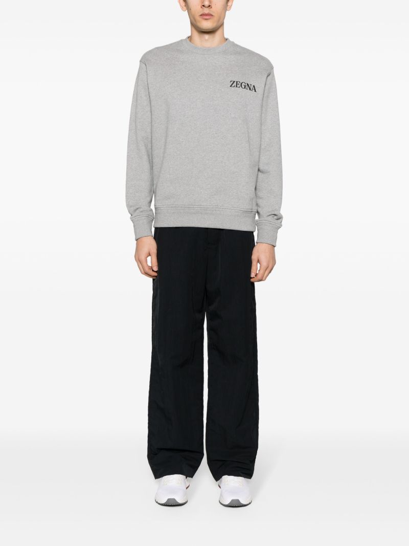 Logo-embroidered Cotton Sweatshirt