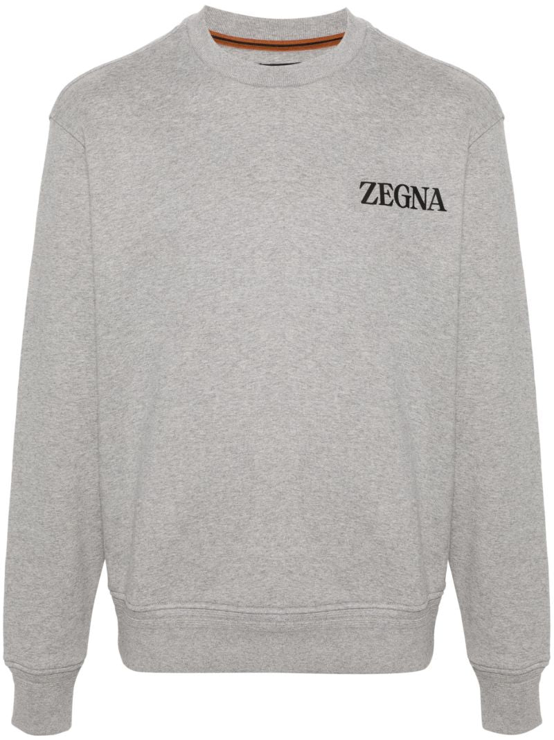 Logo-embroidered Cotton Sweatshirt