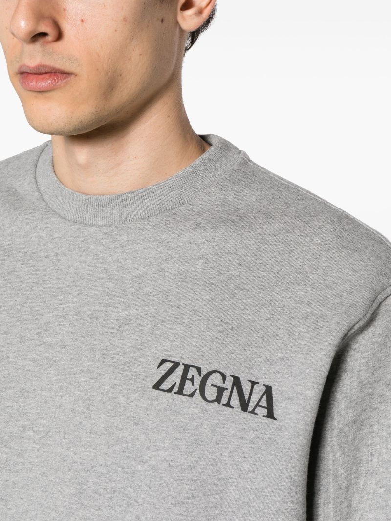 Logo-embroidered Cotton Sweatshirt