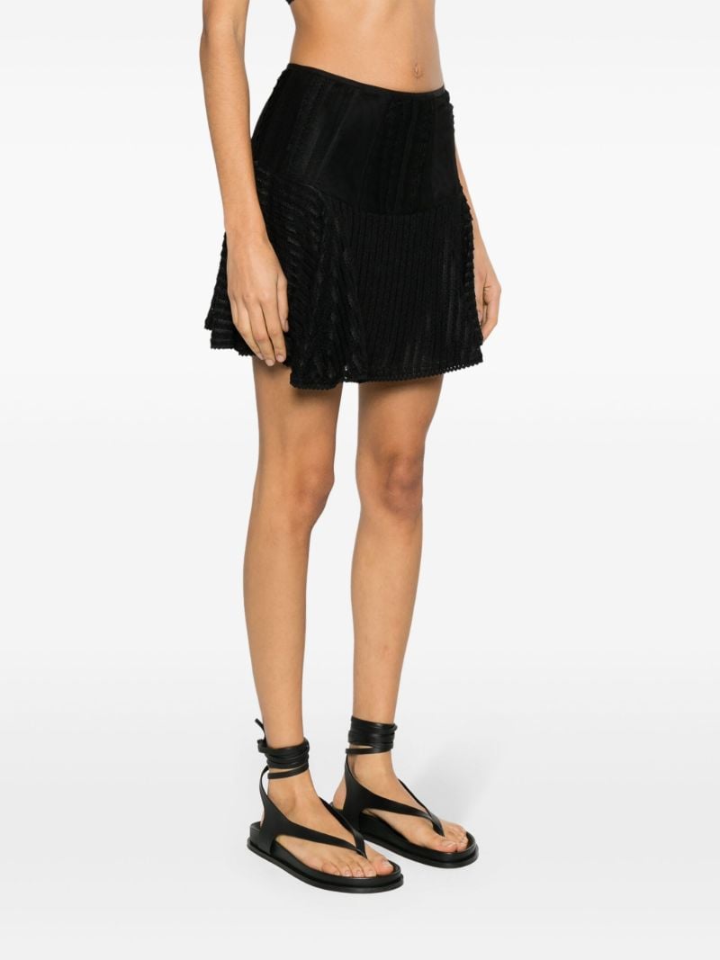 Black Hamaty Lace Mini Skirt