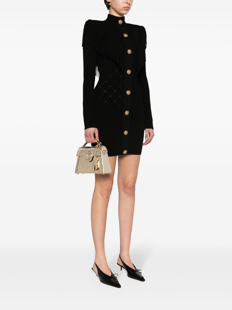 Gold-tone B-buzz Leather Crossbody Bag