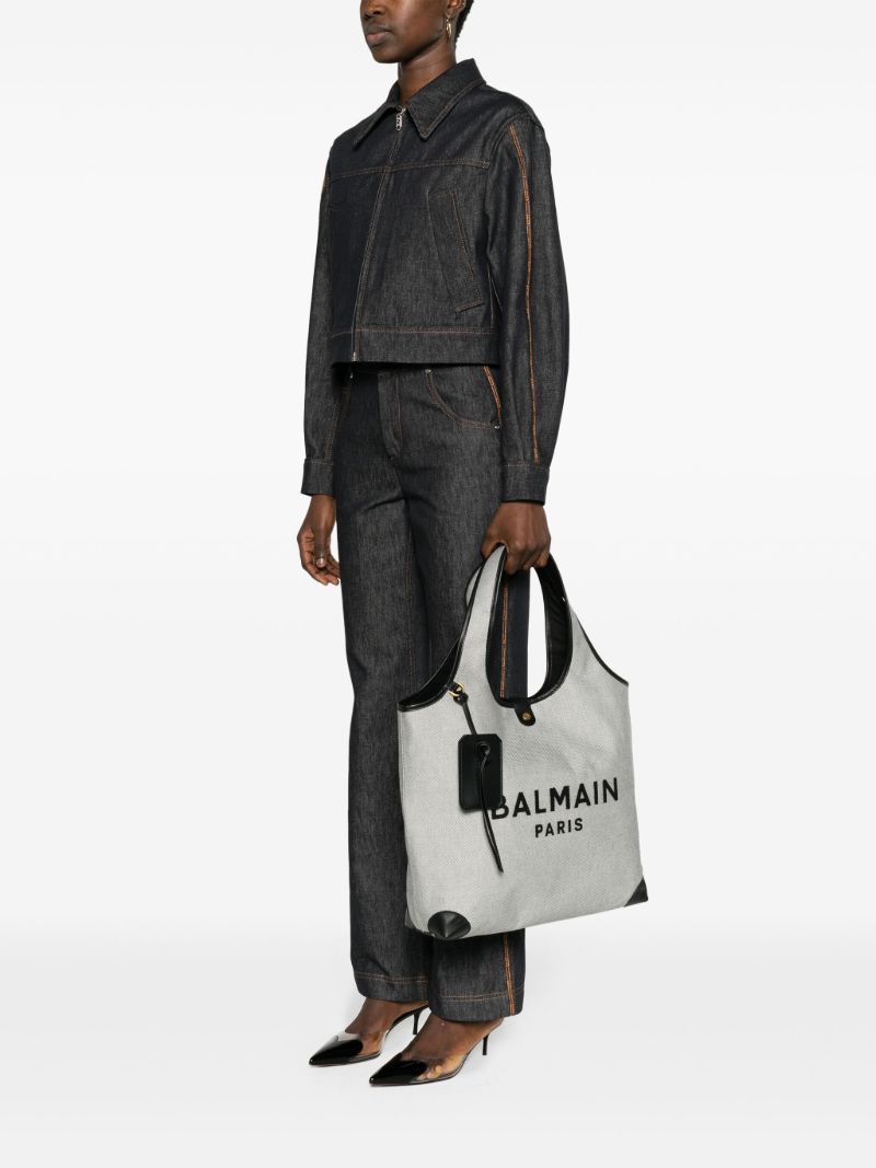 Grey B-army Grocery Tote Bag