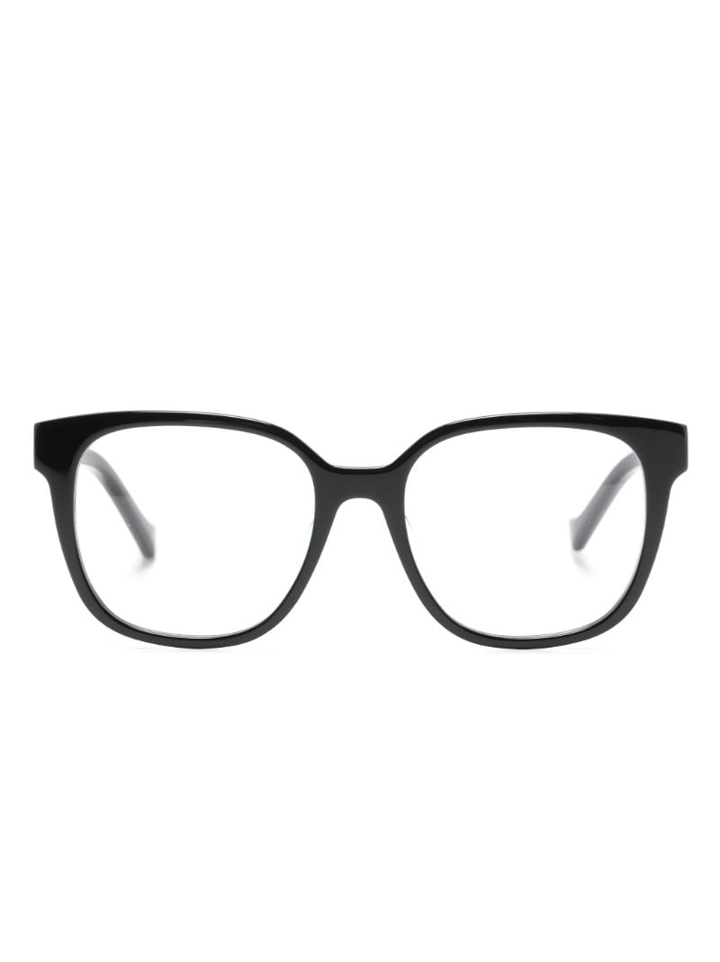 Black Web Logo Optical Glasses