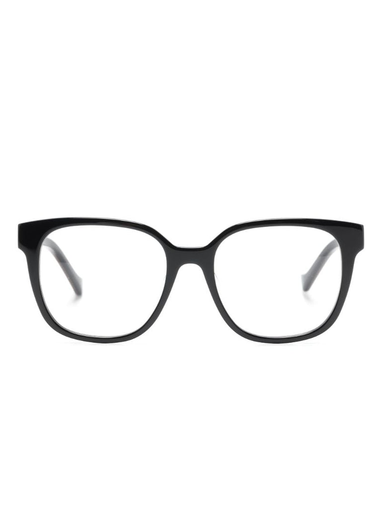Black Web Logo Optical Glasses