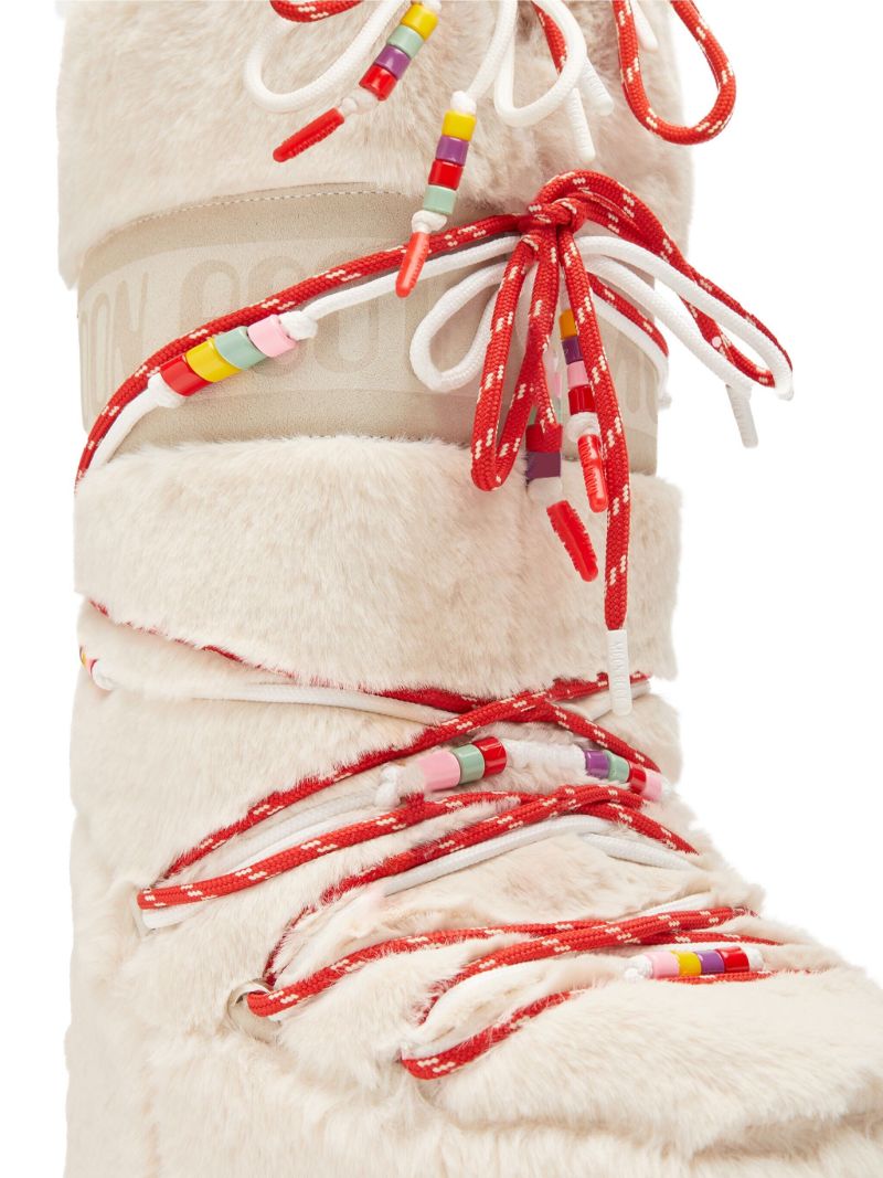 White Icon Faux-fur Boots