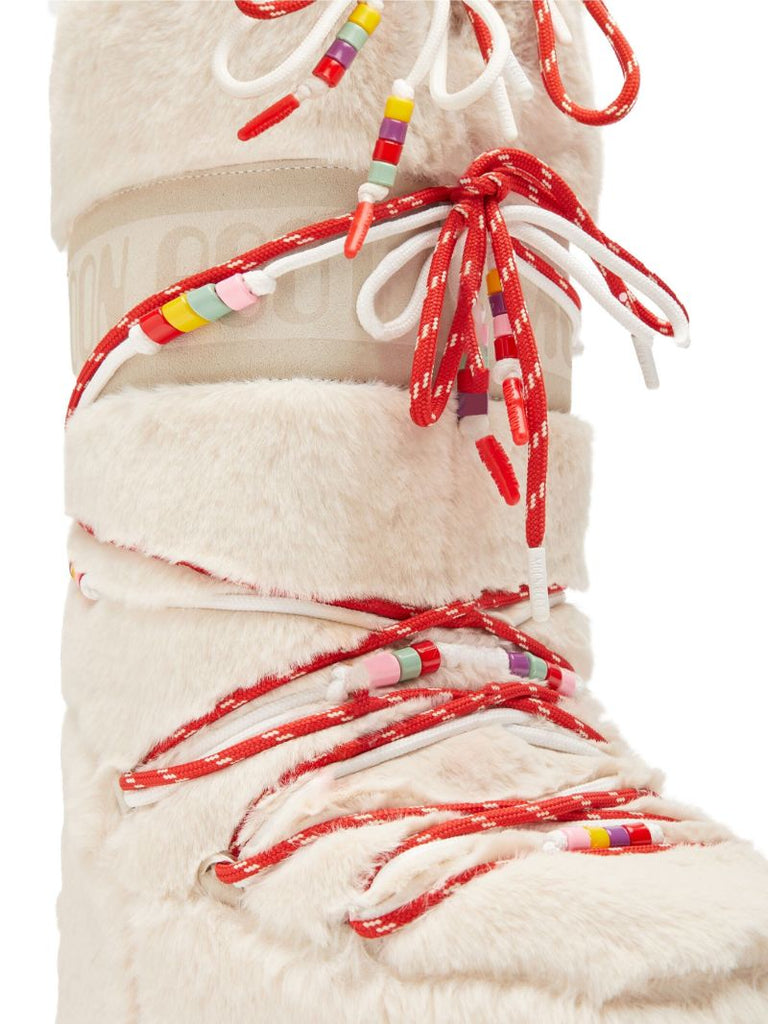White Icon Faux-fur Boots