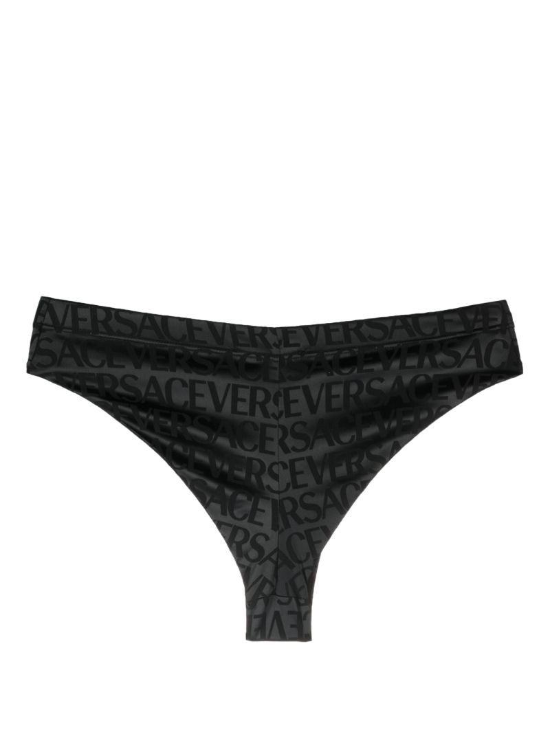 Black Versace Allover Briefs