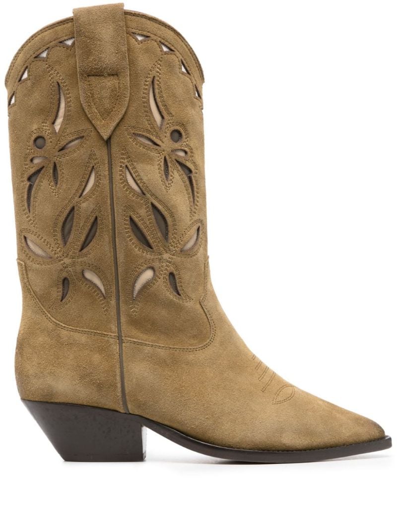 Brown Duerto Western Leather Boots